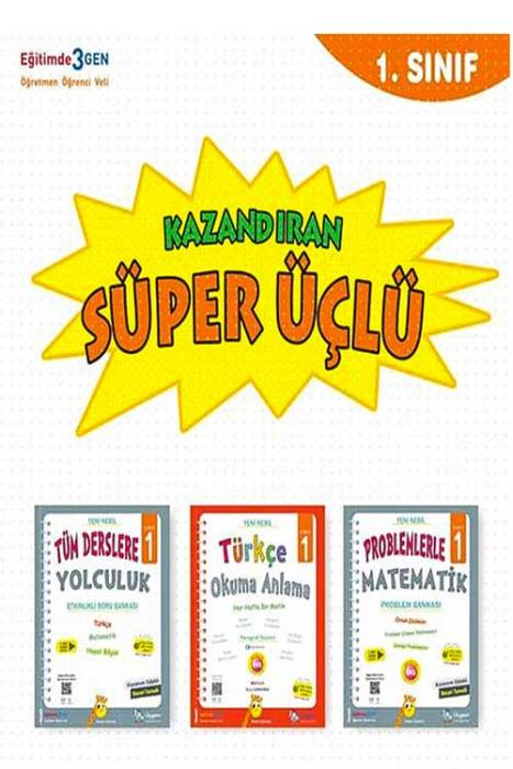 1. Sınıf SÜPER ÜÇLÜ Kazandıran Kitaplar Üçgen Akademi Yayınları