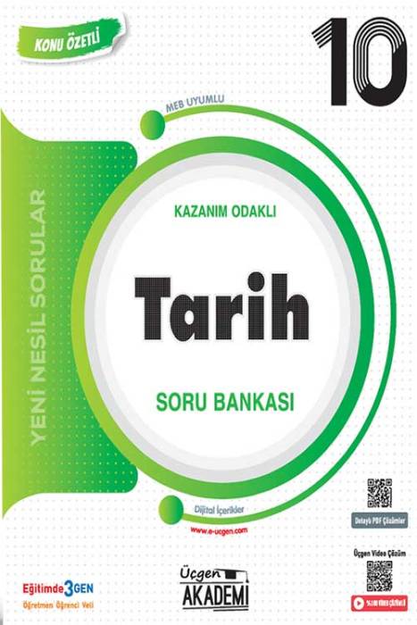 10. Sınıf Tarih Konunun Özü Soru Bankası Üçgen Akademi Yayınları