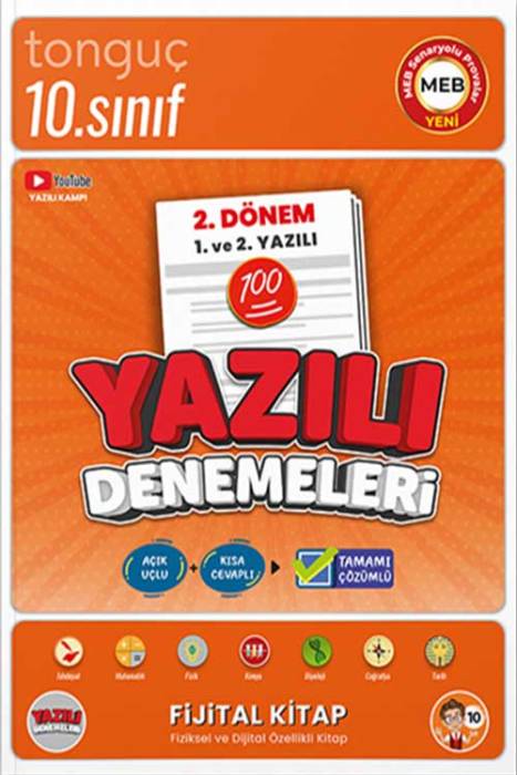 10. Sınıf Yazılı Denemeleri 2. Dönem 1 ve 2. Yazılı Tonguç Akademi Yayınları