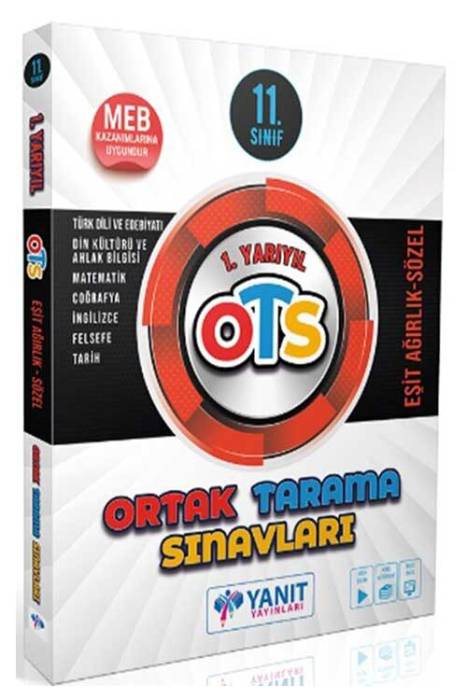 11. Sınıf 1. Dönem Eşit Ağırlık Sözel Ortak Tarama Sınavları Yanıt Yayınları