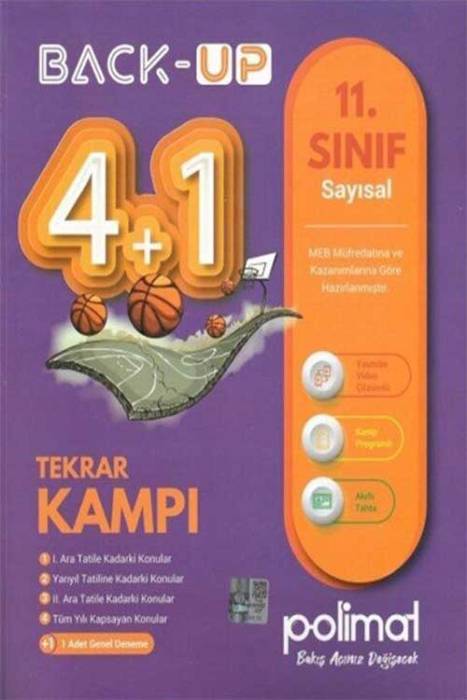 11. Sınıf Back Up 4+1 Sayısal Kamp Kitabı Polimat Yayınları