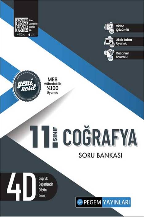 11. Sınıf Coğrafya Soru Bankası Pegem Akademi Yayınları