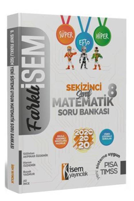 2020 Farklı İsem LGS 8. Sınıf Matematik Soru Bankası İsem Yayıncılık