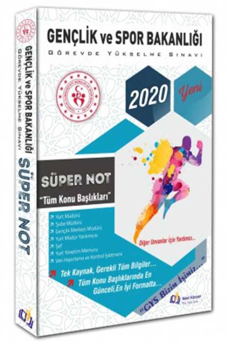 2020 GYS T.C Gençlik ve Spor Bakanlığı Süper Not Next Kariyer Yayınları