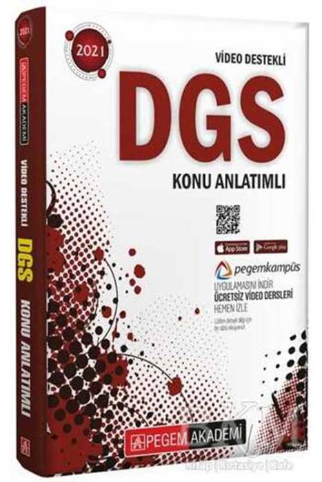 2021 DGS Video Destekli Konu Anlatımlı Pegem Akademi Yayınları