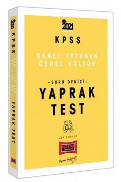 2021 KPSS Genel Yetenek Genel Kültür Soru Denizi Çek Kopart Yaprak Test Yargı Yayınları