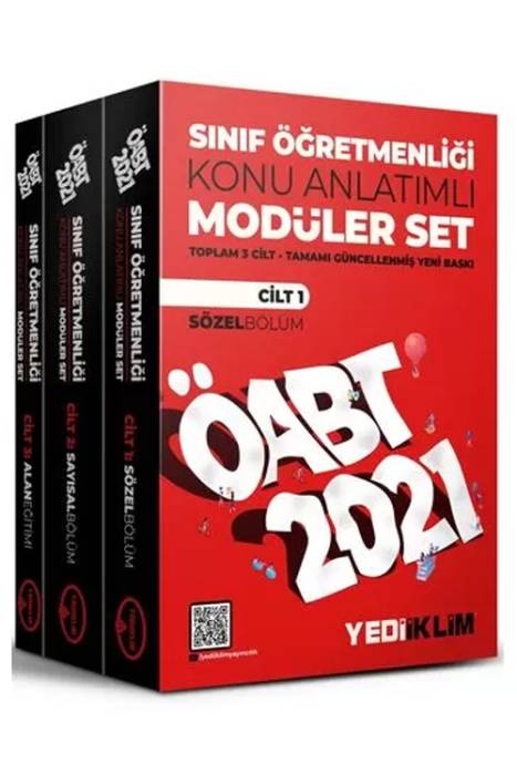 2021 ÖABT Sınıf Öğretmenliği Konu Anlatımlı Modüler Set Yediiklim Yayınları