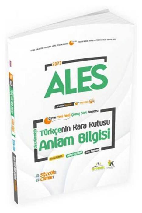 2023 ALES Türkçenin Kara Kutusu Anlam Bilgisi Çıkmış Sorular Soru Bankası İnformal Yayınları