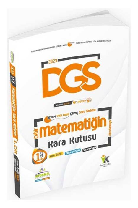 2023 DGS Matematiğin Kara Kutusu Konu Özetli Soru Bankası 1. Cilt İnformal Yayınları