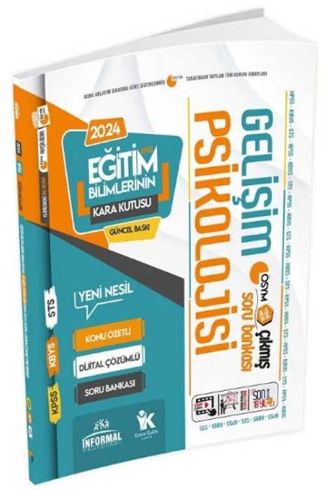 2024 KPSS Eğitim Bilimlerinin Kara Kutusu Gelişim Psikolojisi Soru Bankası Çözümlü İnformal Yayınları
