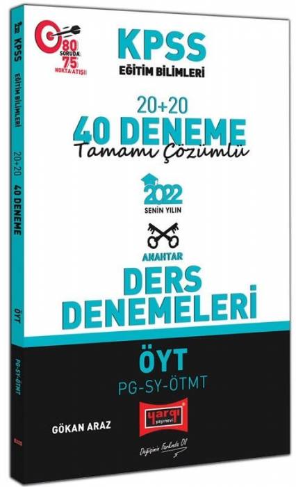 2022 KPSS Eğitim Bilimleri Öğretim Yöntem Teknikleri-PG-SY-ÖTMT Anahtar 40 Deneme