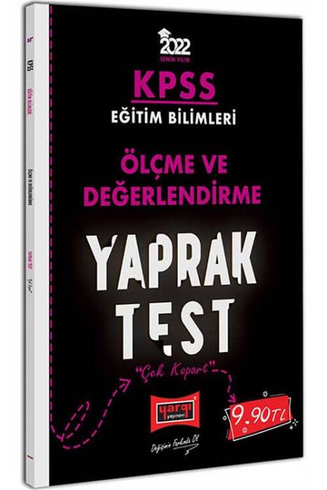 2022 KPSS Eğitim Bilimleri Ölçme ve Değerlendirme Yaprak Test Yargı Yayınları