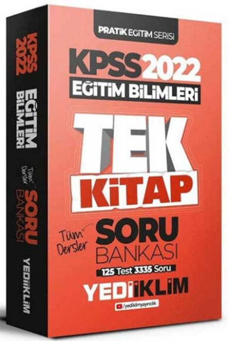 2022 KPSS Eğitim Bilimleri Pratik Serisi Soru Bankası Yediiklim Yayınları