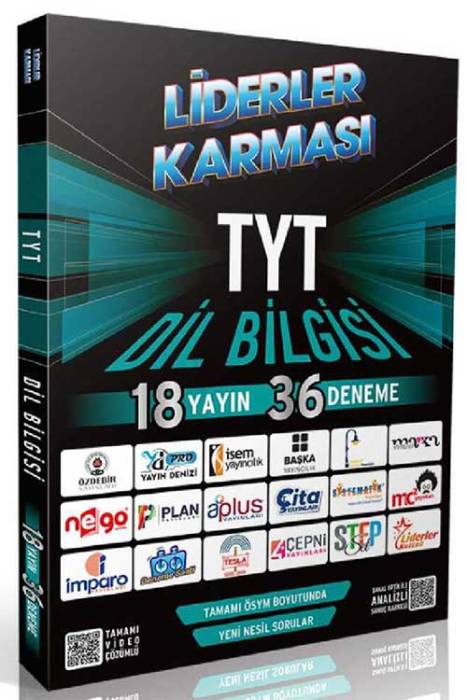 2022 TYT Dil Bilgisi Denemeleri 18 Yayın 36 Deneme Liderler Karması Yayınları