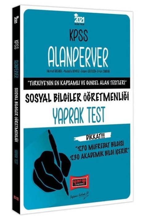 2022 ÖABT Sosyal Bilgiler Öğretmenliği Alanperver Yaprak Test Yargı Yayınları