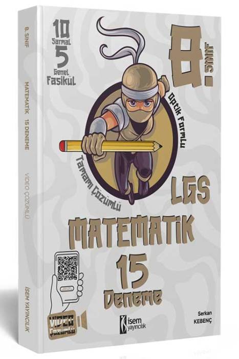 2025 8. Sınıf Matematik 15 Deneme İsem Yayıncılık