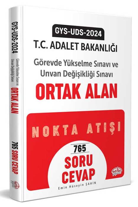 2024 Adalet Bakanlığı GYS - UDS Ortak Alan Soru Cevap Editör Yayınevi