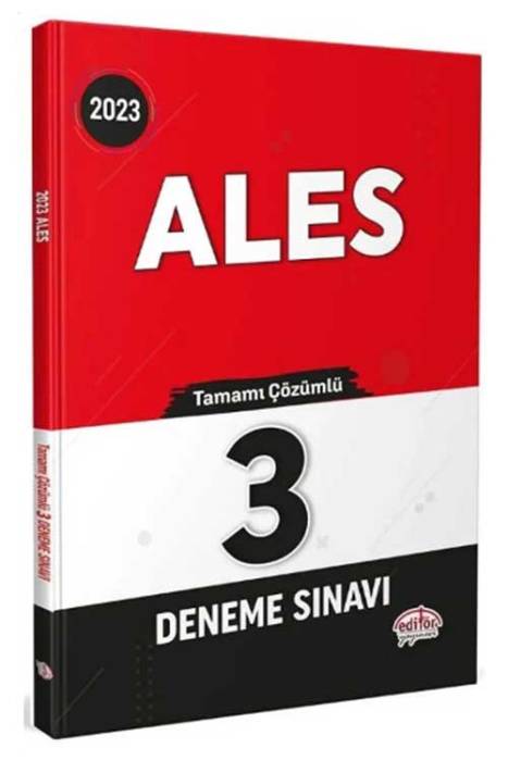 2023 ALES 3 Deneme Çözümlü Editör Yayınları