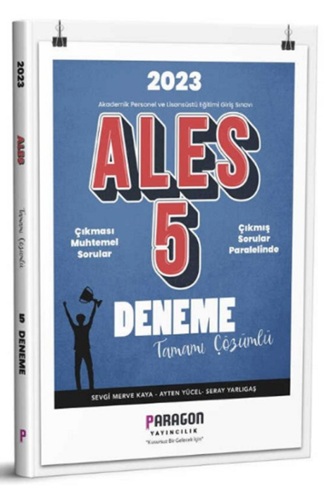 2023 ALES 5 Deneme Çözümlü Paragon Yayıncılık