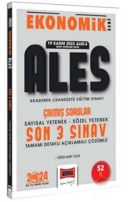 2024 ALES Ekonomik Seri Çıkmış Sorular Tamamı Çözümlü Son 3 Sınav Yargı Yayınları