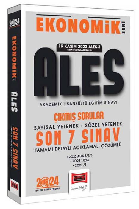 2024 ALES Ekonomik Seri Çıkmış Sorular Tamamı Çözümlü Son 7 Sınav Yargı Yayınları