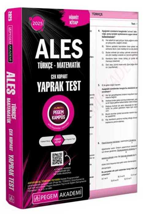 2025 ALES Çek Kopart Yaprak Test Pegem Akademi Yayınları