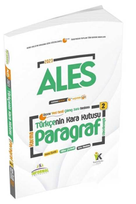 2023 ALES Türkçenin Kara Kutusu Konu Özetli Soru Bankası Paragraf 2.Cilt İnformal Yayınları