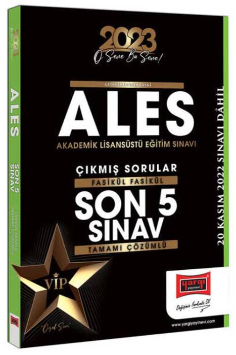 2023 ALES VIP Çıkmış Sorular Son 5 Sınav Çözümlü Yargı Yayınları