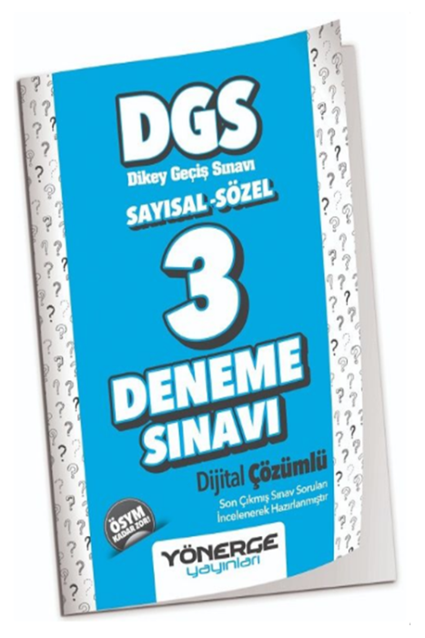 2024 DGS 3 Deneme Çözümlü Yönerge Yayınları