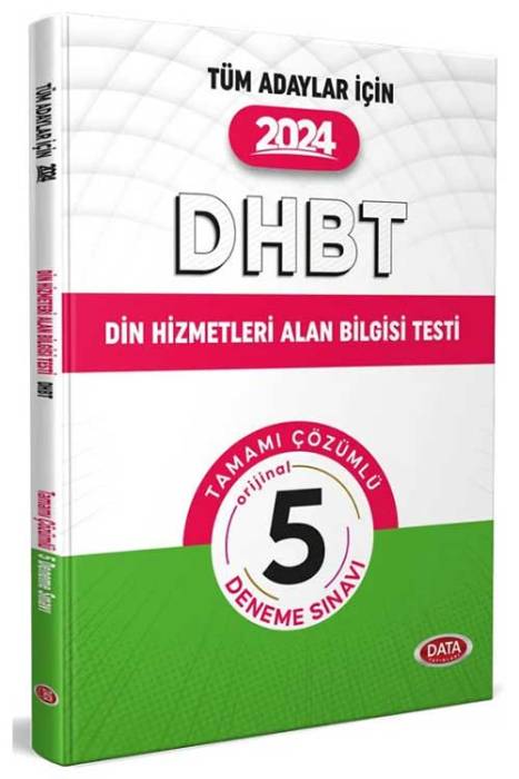 2024 DHBT Tüm Adaylar İçin Tamamı Çözümlü 5 Deneme Sınavı Data Yayınları