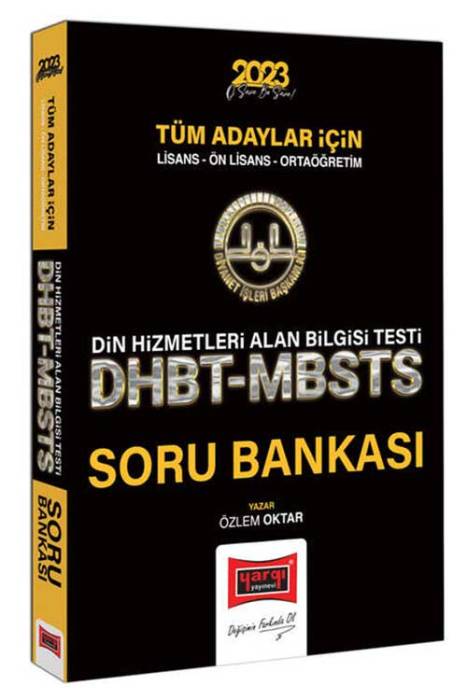 2023 Diyanet İşleri Başkanlığı Tüm Adaylar İçin Din Hizmetleri Alan Bilgisi Testi DHBT-MBSTS Tamamı Çözümlü Soru Bankası Yargı Yayınları