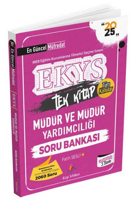 2025 MEB EKYS Müdür ve Müdür Yardımcılığı Soru Bankası Dizgi Kitap Yayınları