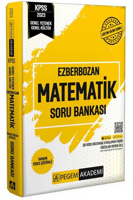 2023 Ezberbozan KPSS Genel Yetenek Genel Kültür Matematik Soru Bankası Pegem Akademi Yayınları