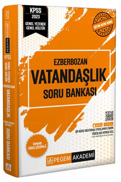 2023 Ezberbozan KPSS Genel Yetenek Genel Kültür Vatandaşlık Soru Bankası Pegem Akademi Yayınları