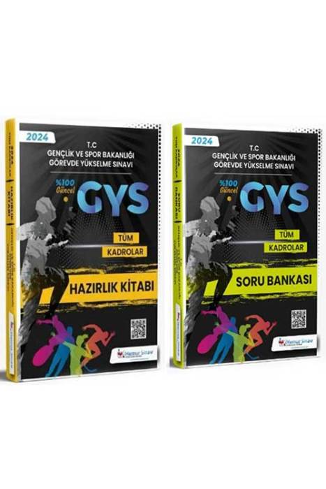 2024 GYS Gençlik ve Spor Bakanlığı Konu ve Soru Bankası Seti 2 Kitap Memur Sınav Yayınları