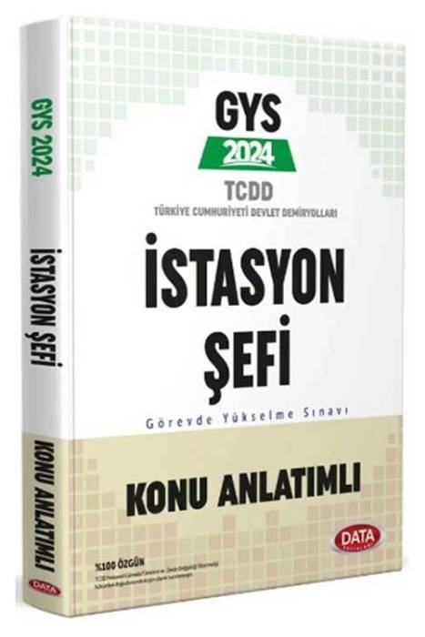 2024 TCDD GYS İstasyon Şefi Konu Anlatımlı Data Yayınları