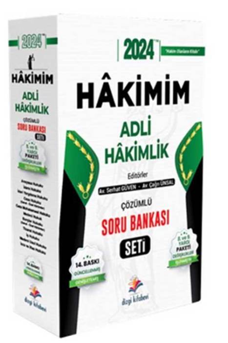 2024 Hakimim Adli Hakimlik Soru Bankası Seti 14. Baskı Dizgi Kitap Yayınları