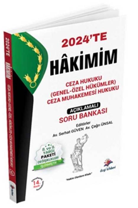 2024 Hakimim Hakimlik Ceza-Ceza Muhakemesi Hukuku Soru Bankası Çözümlü 14. Baskı Dizgi Kitap Yayınları