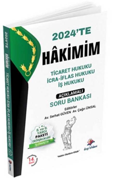 2024 Hakimim Hakimlik Ticaret-İcra ve İflas-İş Hukuku Soru Bankası Çözümlü 14. Baskı Dizgi Kitap Yayınları