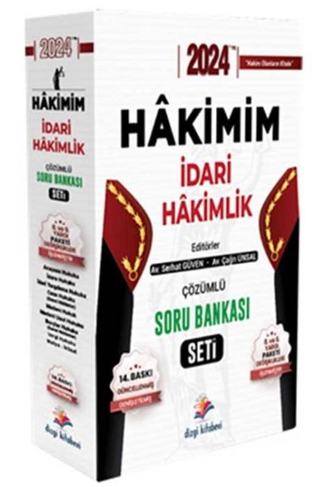 2024 Hakimim İdari Hakimlik Soru Bankası Seti 14. Baskı Dizgi Kitap Yayınları