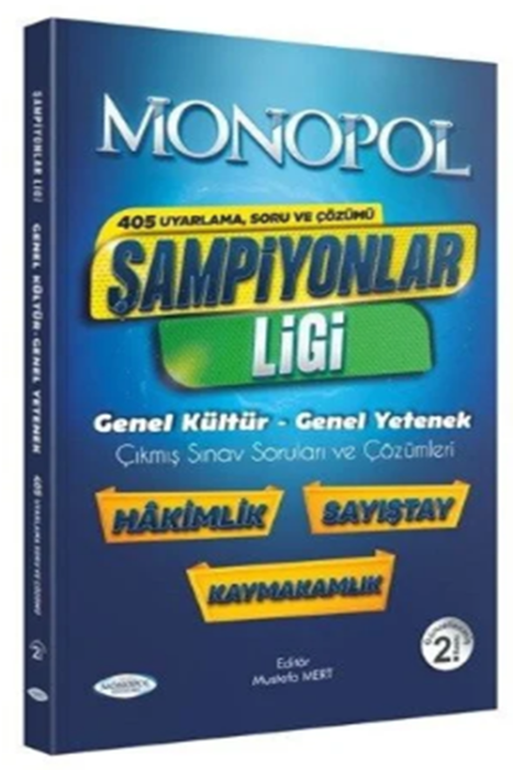 2023 Kaymakamlık Sayıştay Şampiyonlar Ligi Genel Yetenek Genel Kültür Çıkmış Sorular Çözümlü Monopol Yayınları