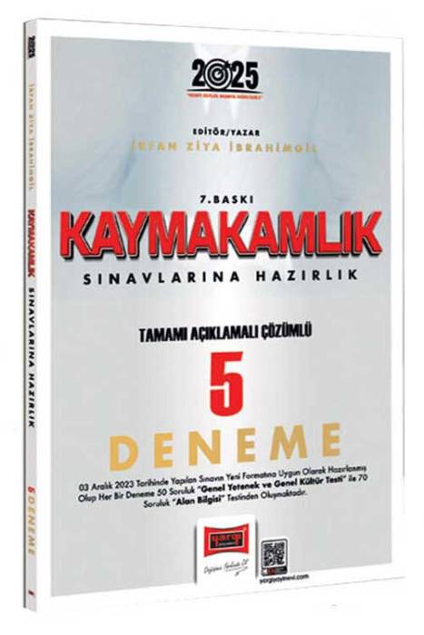 2025 Kaymakamlık Sınavlarına Hazırlık Tamamı Açıklamalı Çözümlü 5 Deneme Yargı Yayınları