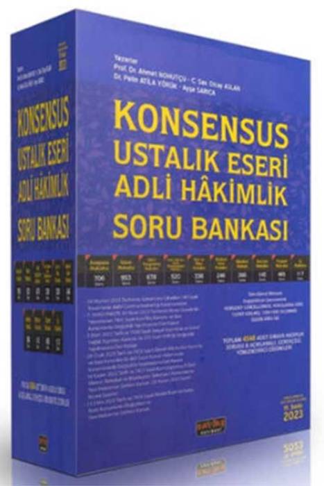 2023 Konsensus Ustalık Eseri Adli Hakimlik Soru Bankası Seti Savaş Yayınevi