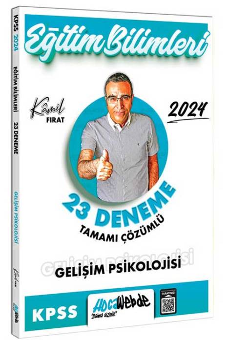 2024 KPSS Eğitim Bilimleri Gelişim Psikolojisi Tamamı Çözümlü 23 Deneme Sınavı HocaWebde Yayınları