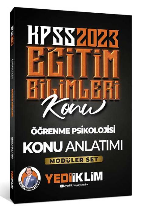 2023 KPSS Eğitim Bilimleri Öğrenme Psikolojisi Konu Anlatımı (Modüler Set İçerisindeki) Yediiklim Yayınları