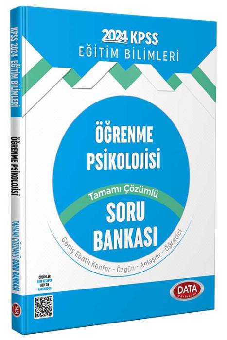 2024 KPSS Eğitim Bilimleri Öğrenme Psikolojisi Tamamı Çözümlü Soru Bankası Data Yayınları