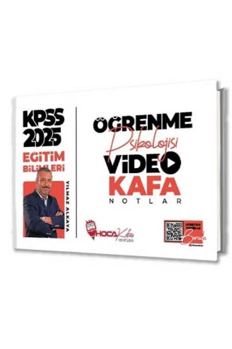 2025 KPSS Eğitim Bilimleri Öğrenme Psikolojisi Video Kafa Notlar Hoca Kafası Yayınları