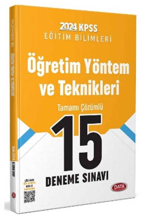 2024 KPSS Eğitim Bilimleri Öğretim Yöntem ve Teknikleri 15 Deneme Çözümlü Data Yayınları