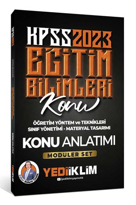 2023 KPSS Eğitim Bilimleri Öğretim Yöntem ve Teknikleri- Sınıf Yönetimi- Materyal Tasarımı Konu Anlatımı (Modüler Set İçerisindeki) Yediiklim Yayınları