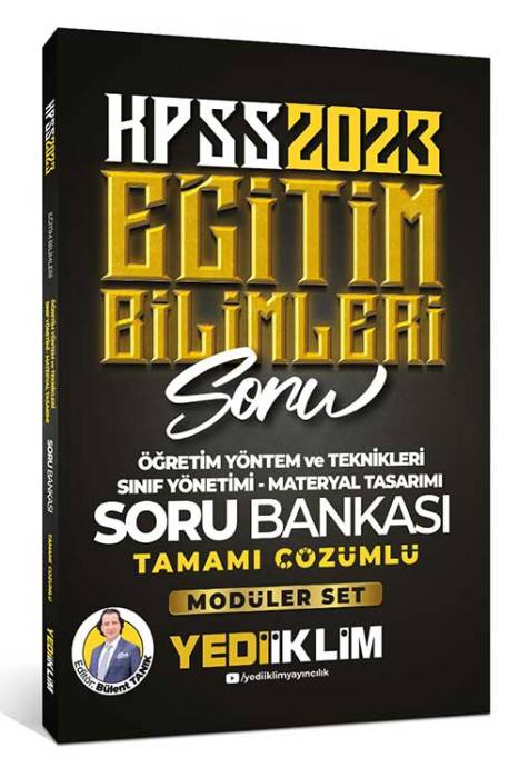 2023 KPSS Eğitim Bilimleri Öğretim Yöntem ve Teknikleri- Sınıf Yönetimi Tamamı Çözümlü Soru Bankası (Modüler Set İçerisindeki) Yediiklim Yayınları